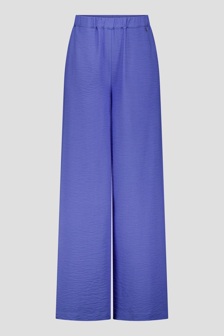 Productfoto 1 van Wijde blauwe broek met elastische taille door Claude Arielle voor Dames