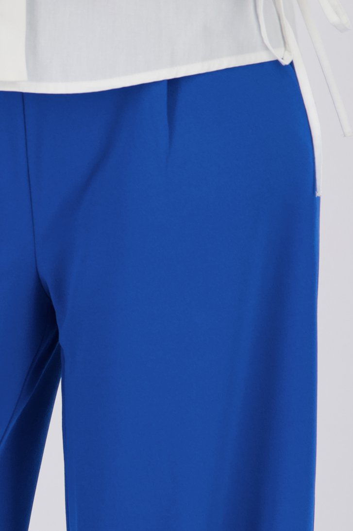 Wijde blauwe broek met elastische taille van JDY voor Dames
