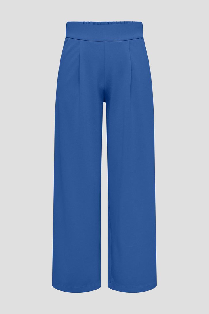 Wijde blauwe broek met elastische taille van JDY voor Dames