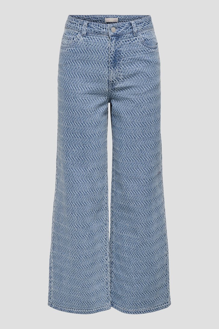 Productfoto 1 van Wijde blauwe jeans met structuur door JDY voor Dames