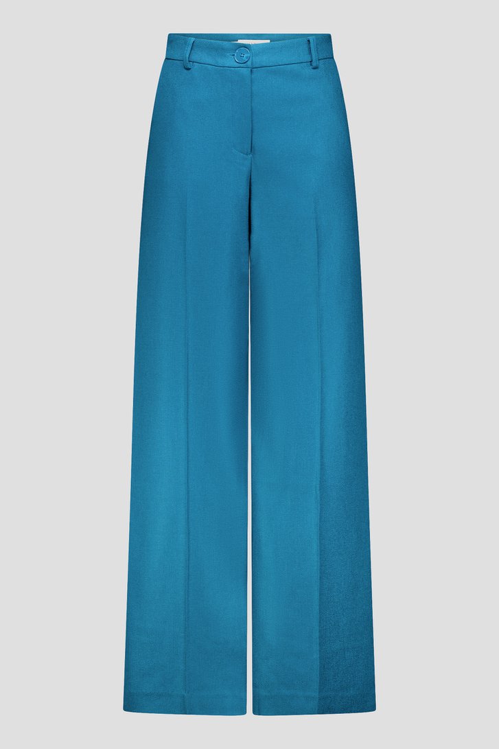 Productfoto 1 van Wijde blauwgroene broek door D'Auvry voor Dames