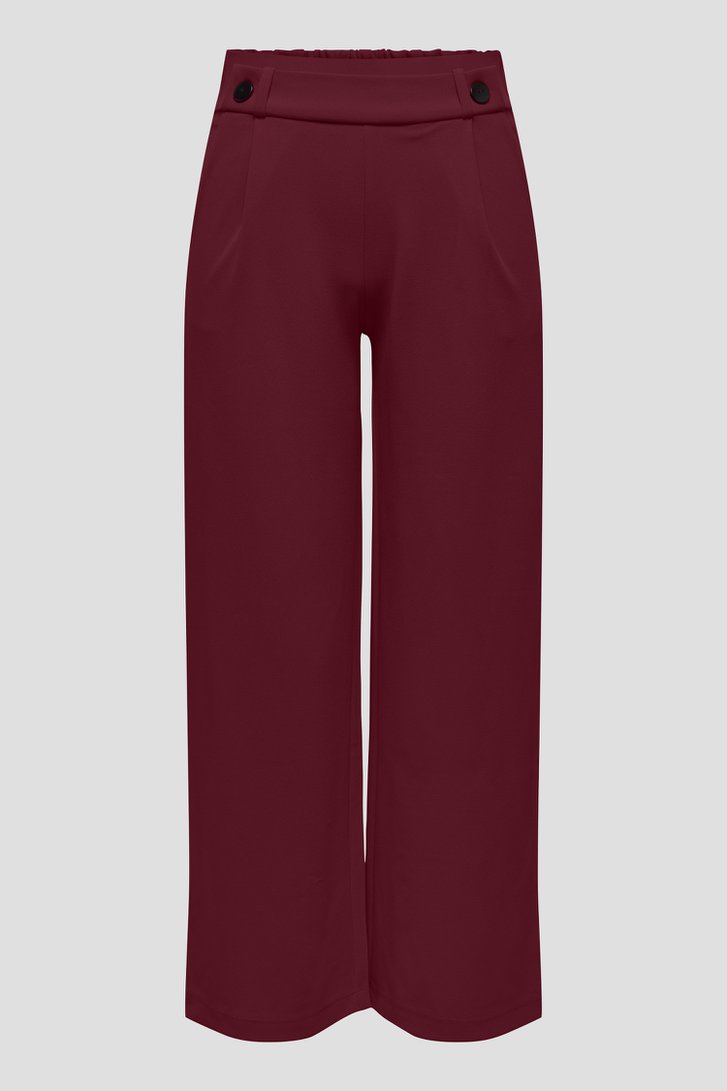 Productfoto 1 van Wijde bordeaux broek door JDY voor Dames