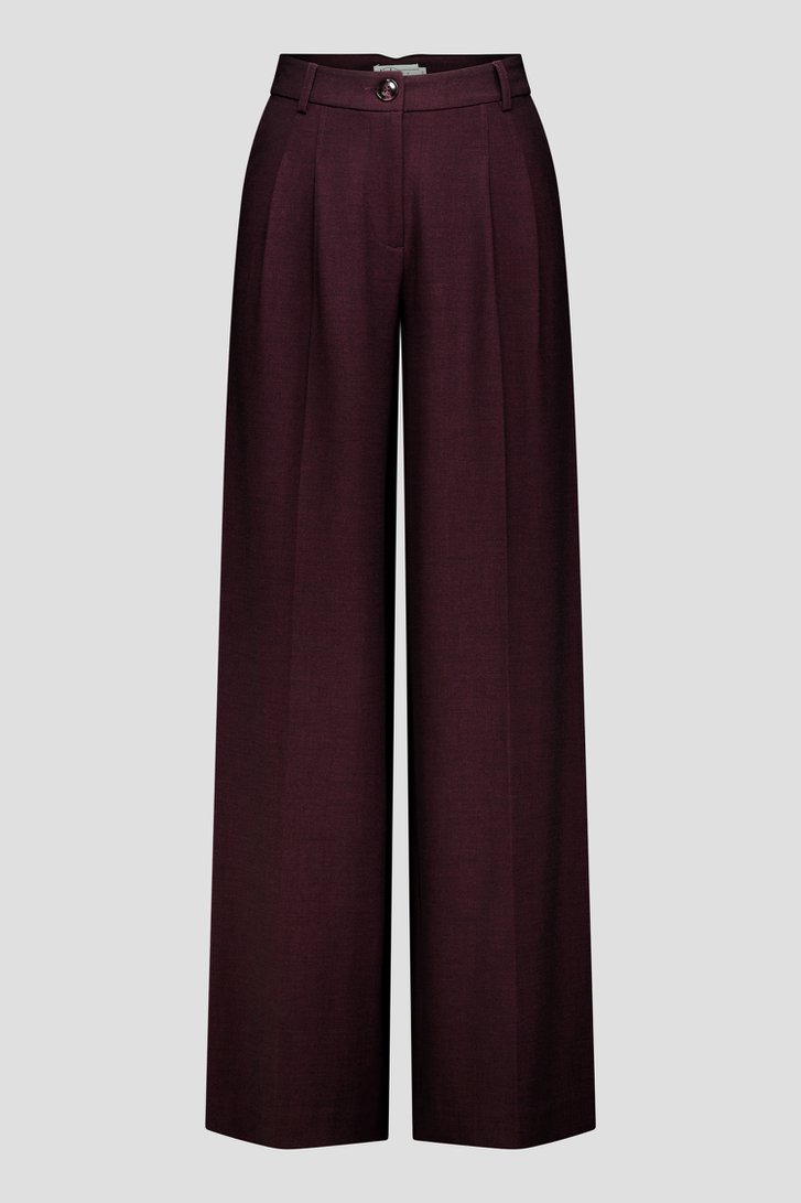Productfoto 2 van Wijde bordeaux broek door Louise voor Dames