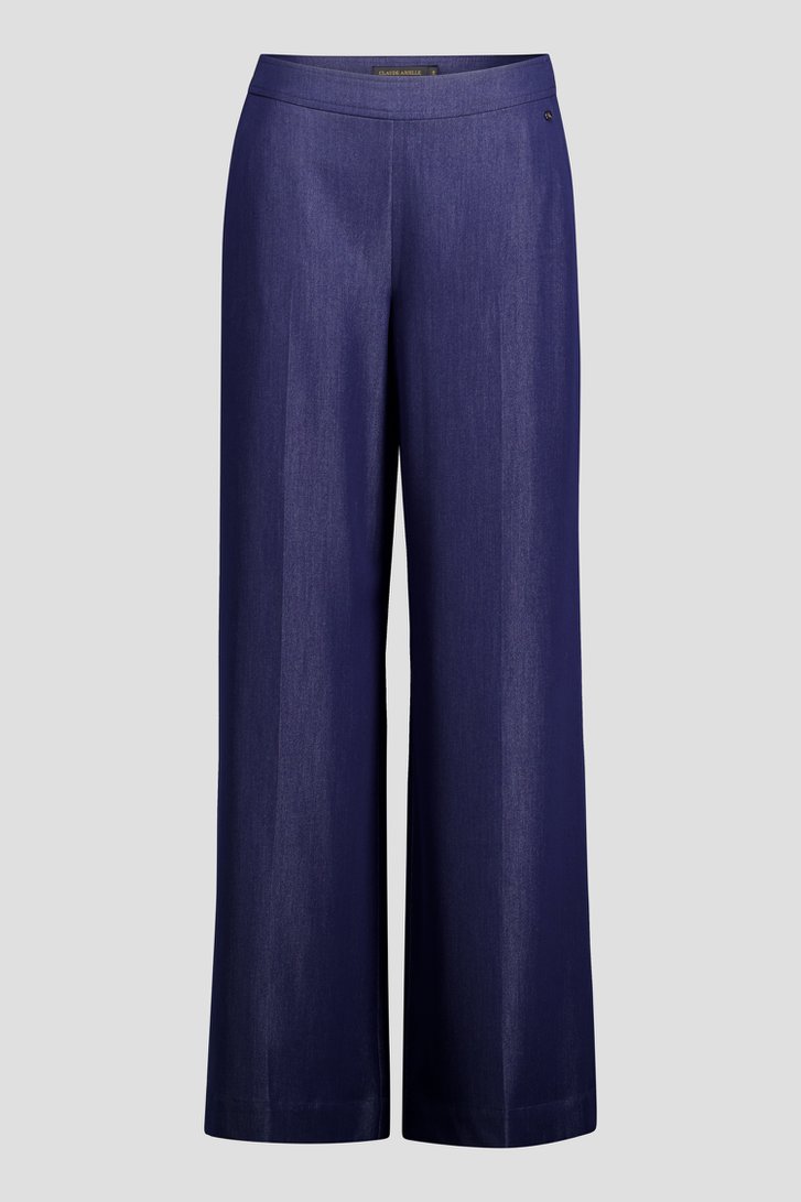 Productfoto 1 van Wijde broek in denim look door Claude Arielle voor Dames