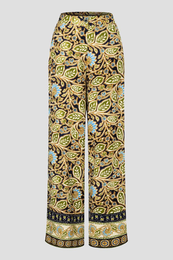 Wijde broek met bladerprint van More & More voor Dames