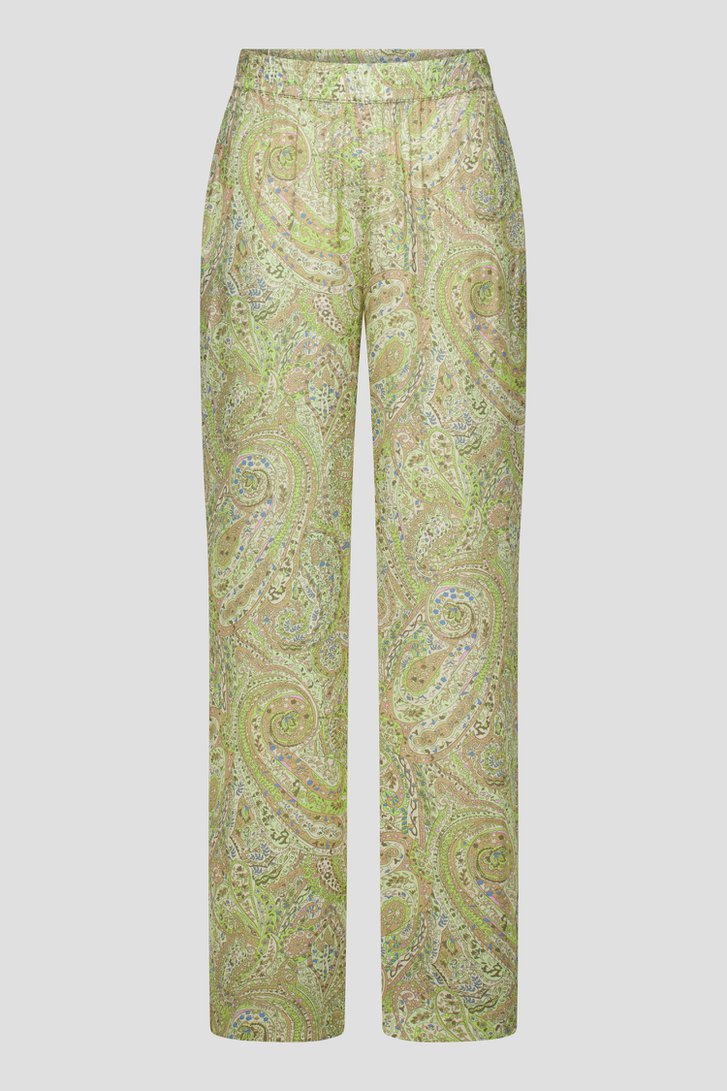 Wijde broek met fijne paisley print van Louise voor Dames
