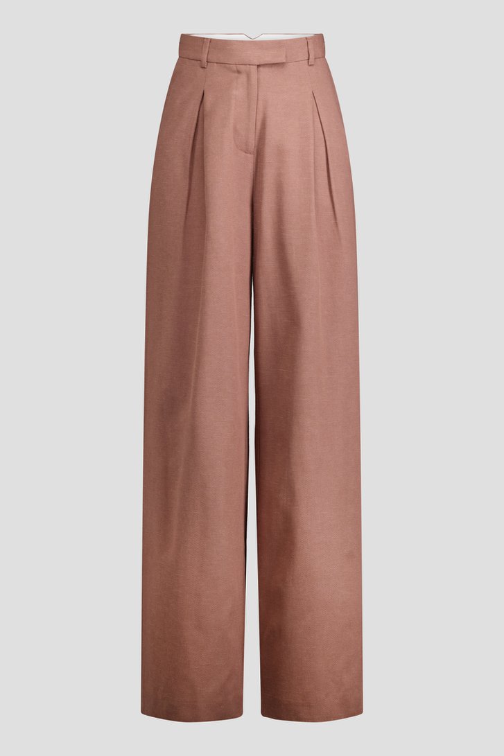 Productfoto 1 van Wijde bruine broek door Louise voor Dames