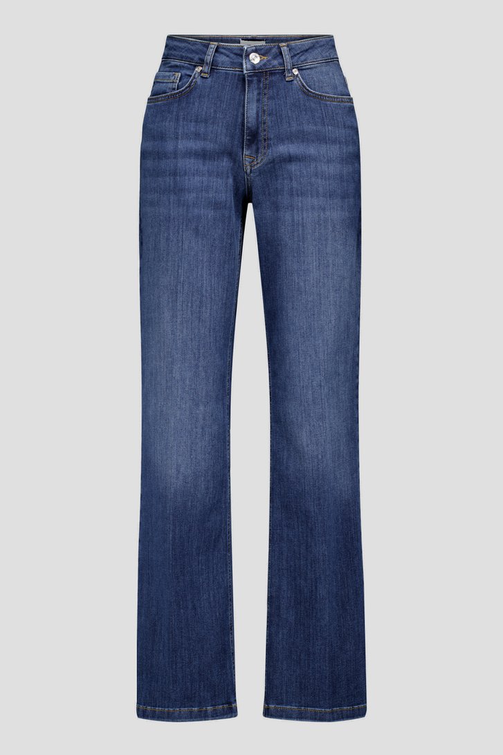 Productfoto 2 van Wijde donkerblauwe jeans  door More & More voor Dames
