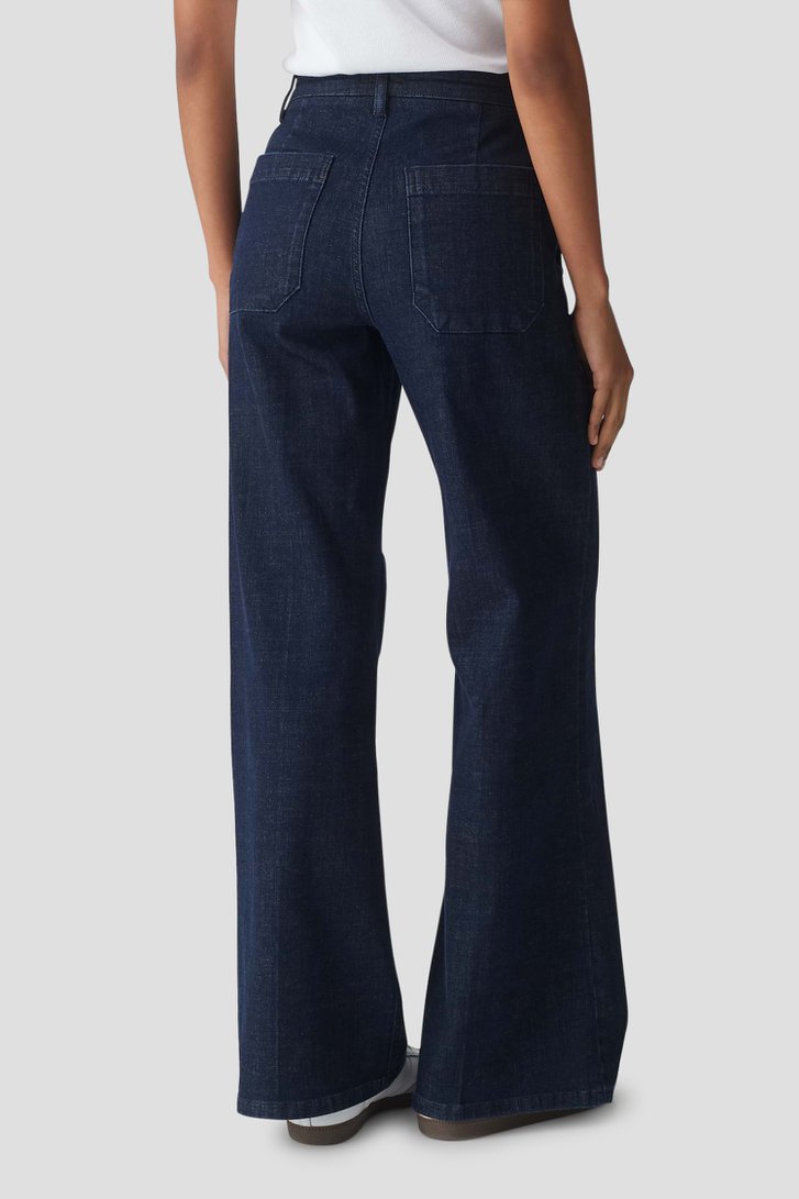 Wijde donkerblauwe jeans van Opus voor Dames