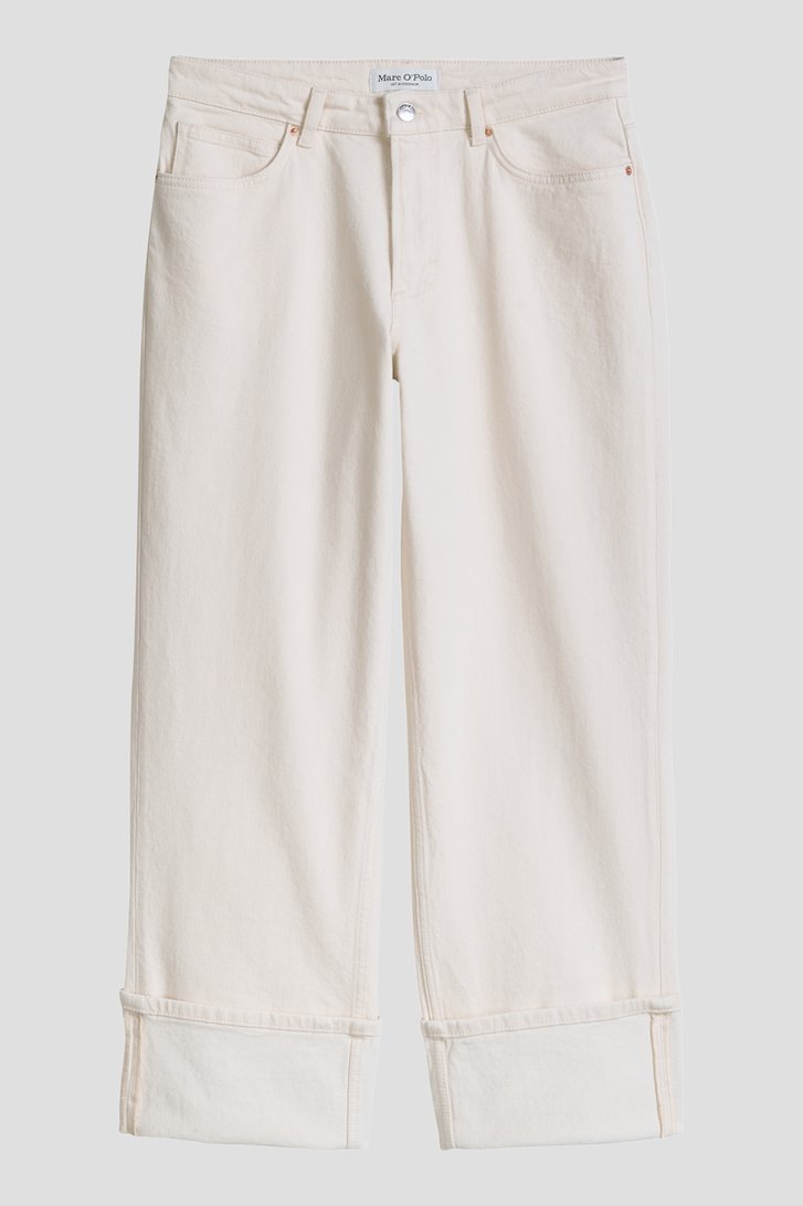 Productfoto 1 van Wijde ecru jeans met omslag door Marc O'Polo voor Dames