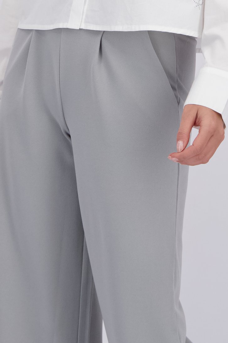Extra foto 3 van Wijde grijze broek door JDY voor Dames