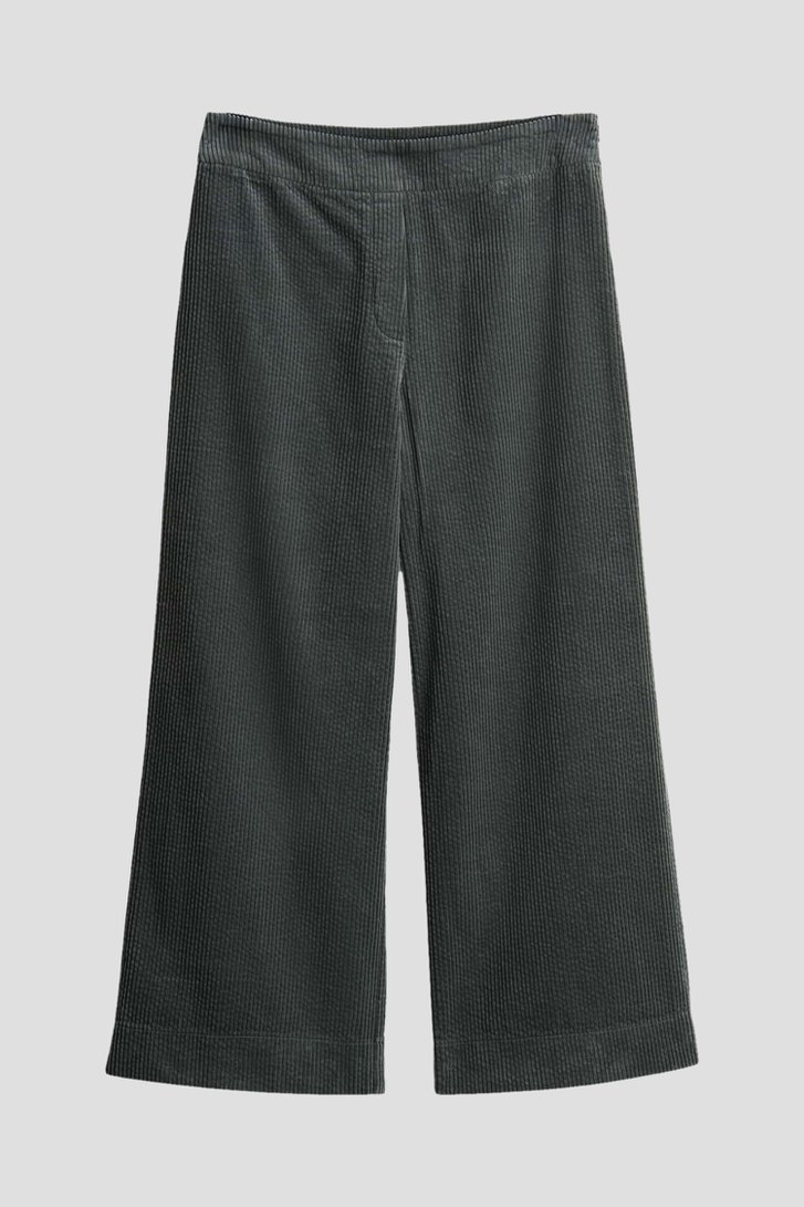 Productfoto 1 van Wijde groene culotte in corduroy door Opus voor Dames