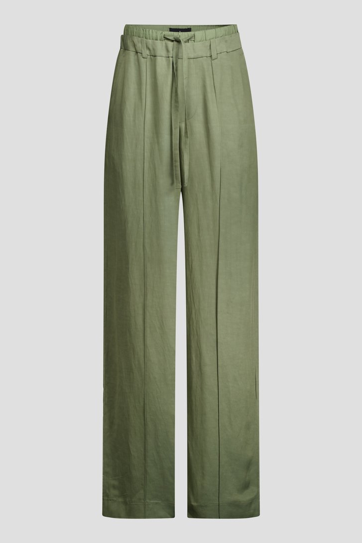 Productfoto 2 van Wijde kaki broek  door AC by Annelien Coorevits voor Dames