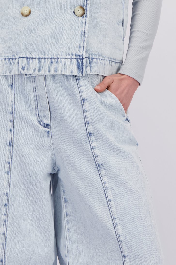 Extra foto 1 van Wijde lichtblauwe jeans met elastische tailleband door Liberty Island Denim voor Dames