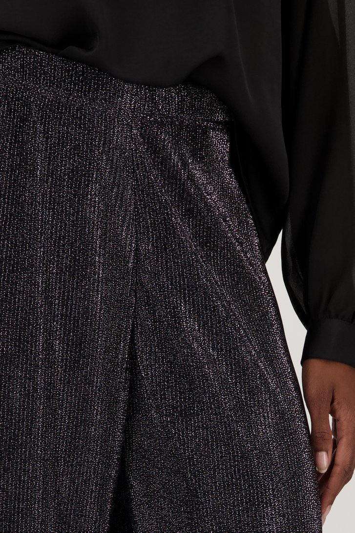 Wijde zwarte broek met glitters van JDY voor Dames