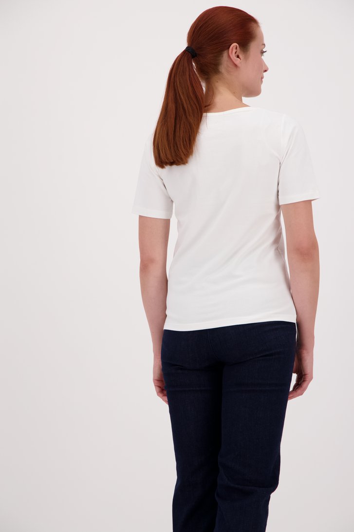 Wit basic T-shirt van Liberty Island voor Dames