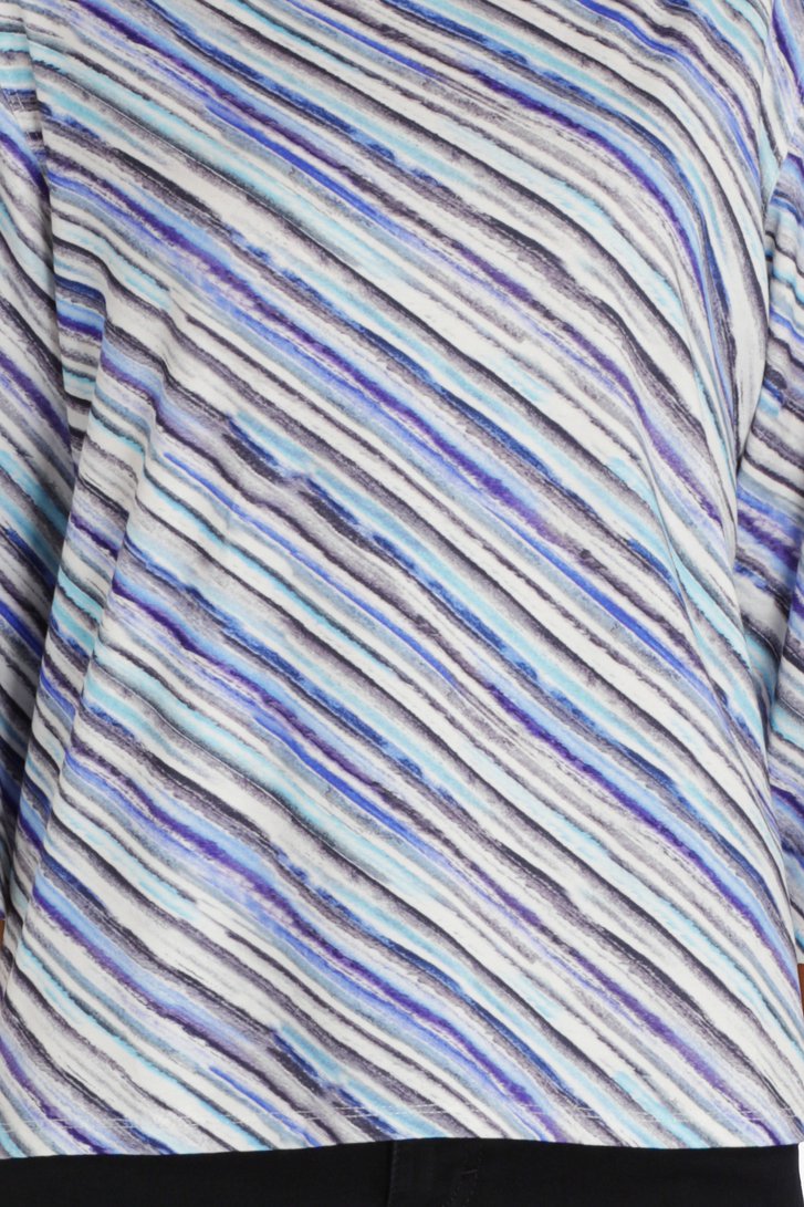 Wit-blauw gestreept T-shirt van Bicalla voor Dames