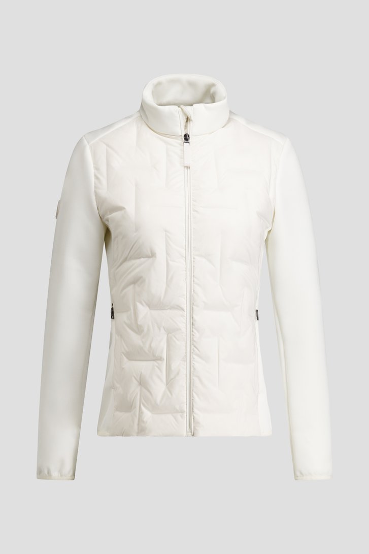 Productfoto 1 van Wit golfvestje met doorgestikt motief  door Dansaert Golf Club voor Dames