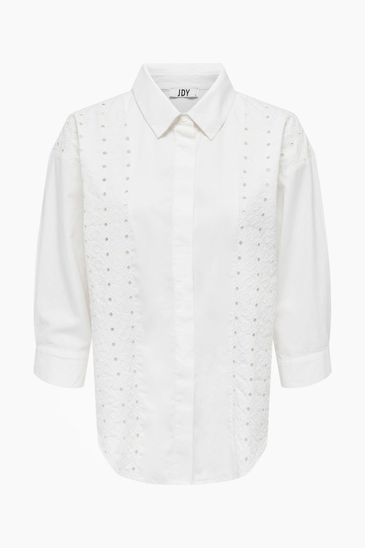 Wit hemd met ajour details van JDY voor Dames
