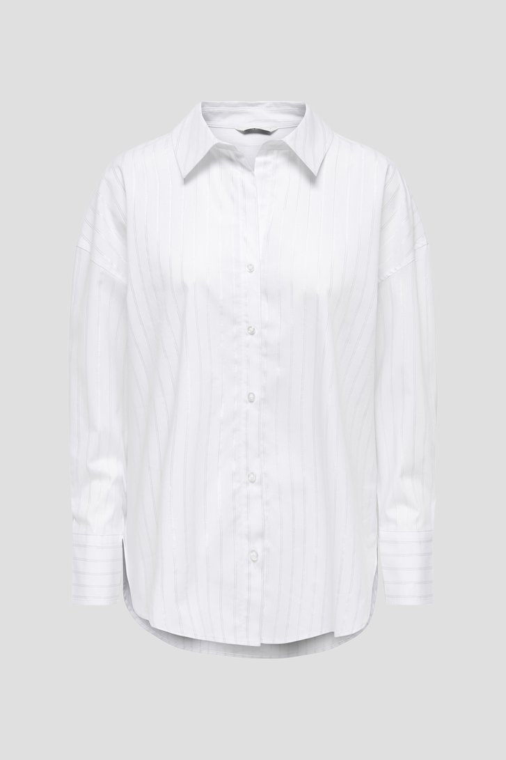 Productfoto 1 van Wit hemd met lurex streepje door JDY voor Dames