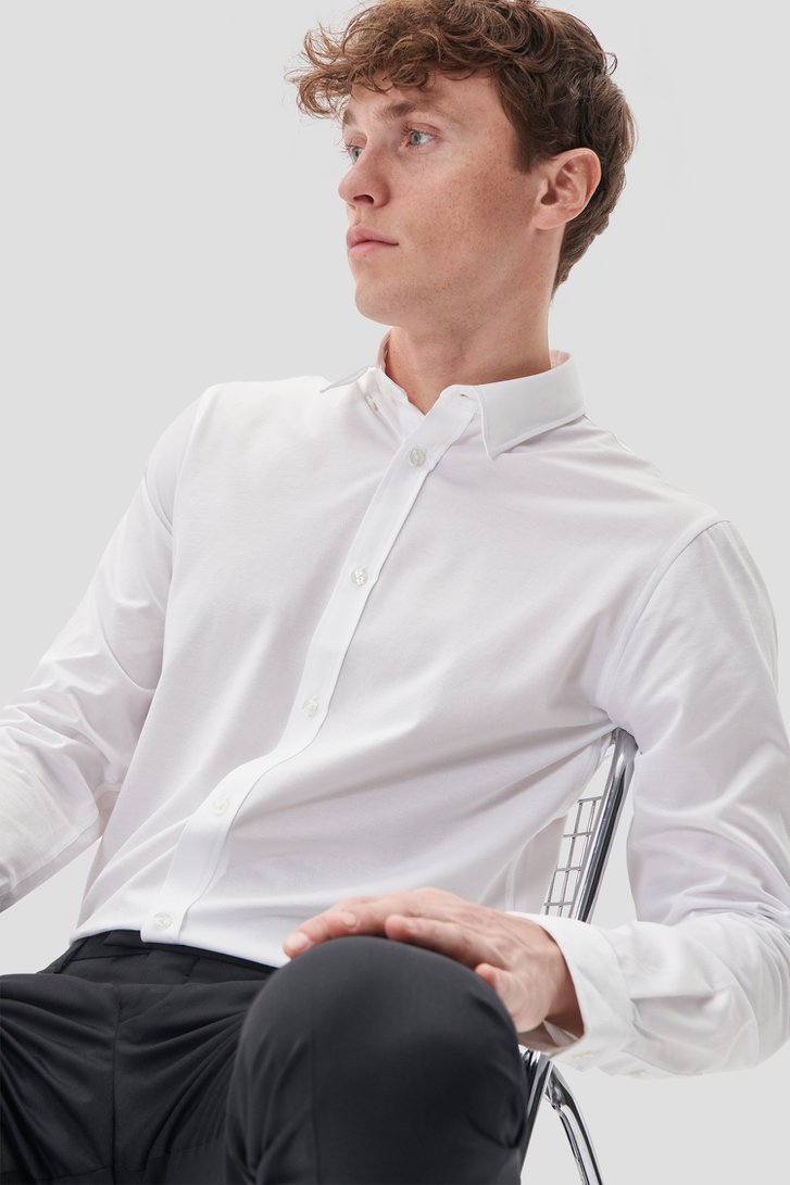 Detail van Wit hemd - Regular fit door Matinique voor Heren