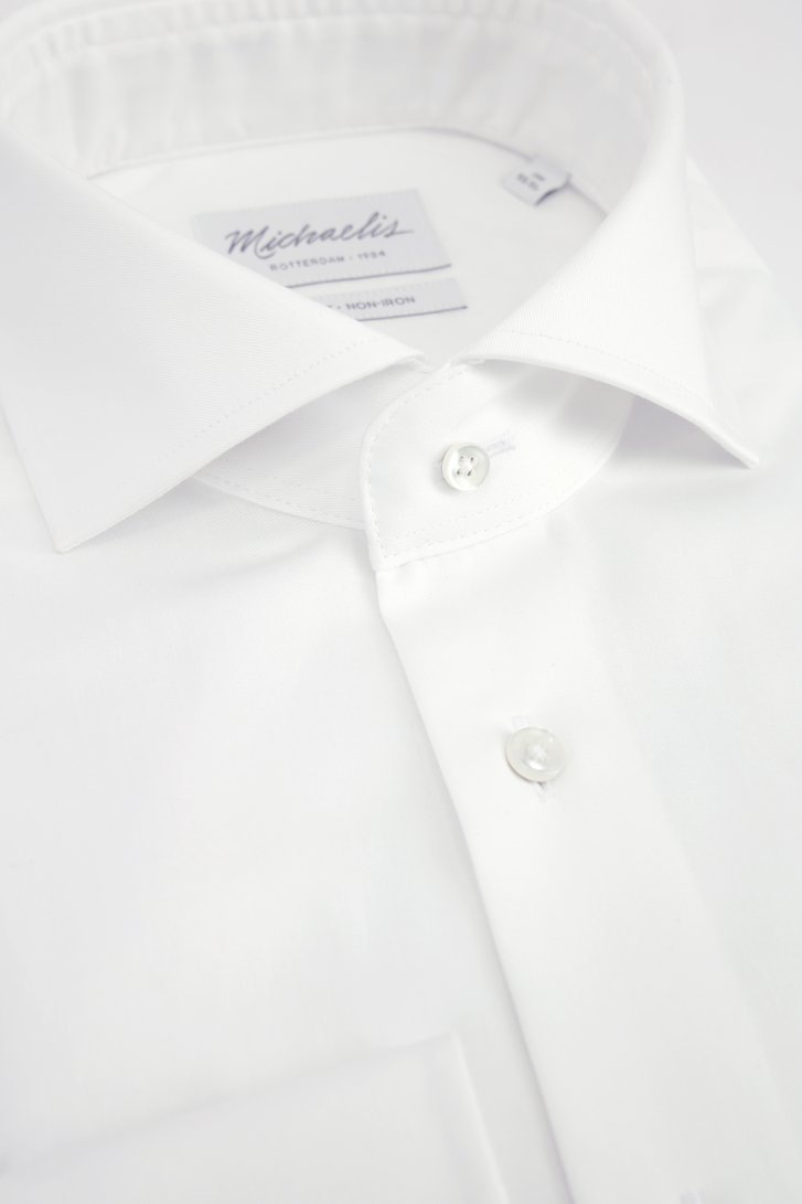 Detail van Wit hemd - slim fit door Michaelis voor Heren