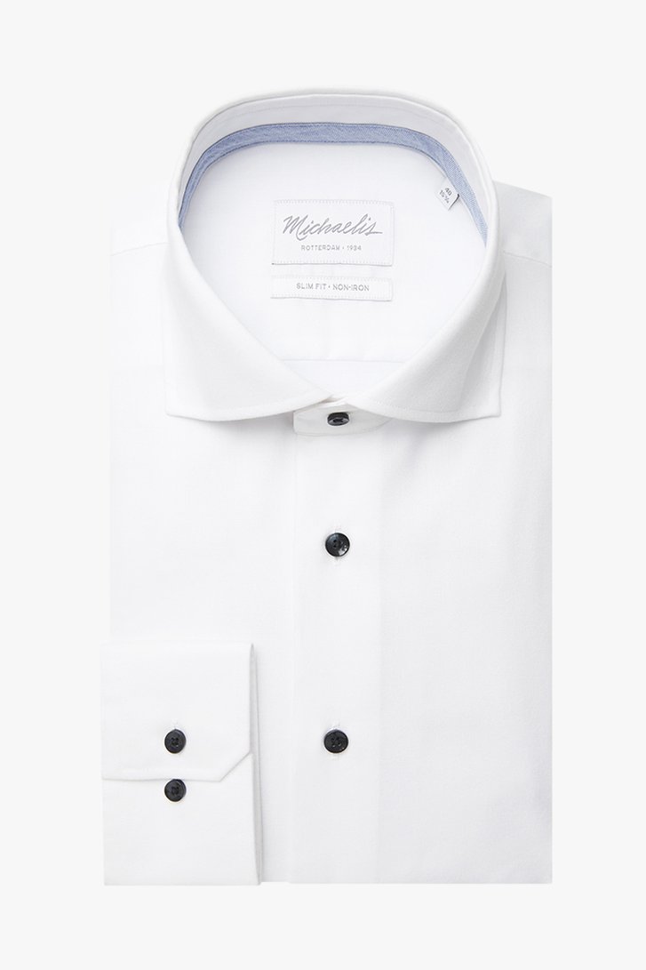 Wit hemd - slim fit van Michaelis voor Heren