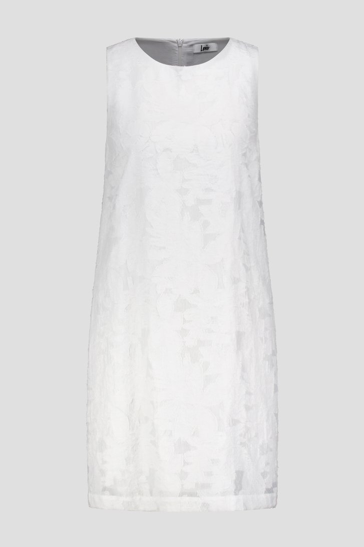 Productfoto 1 van Wit mouwloos kleedje met broderie door Louise voor Dames