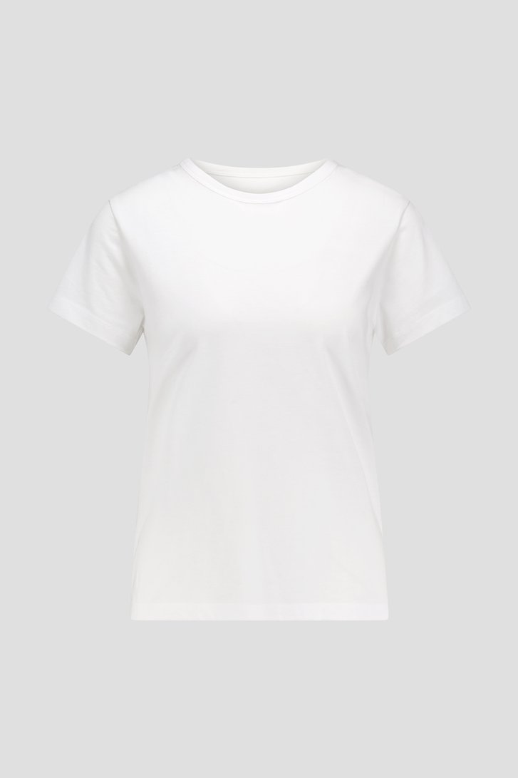 Wit T-shirt met ronde hals van Liberty Island voor Dames