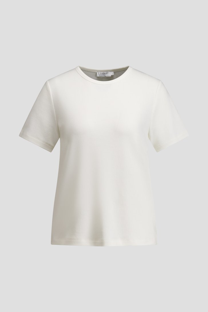 Productfoto 1 van Wit T-shirt met ronde hals door Liberty Island voor Dames