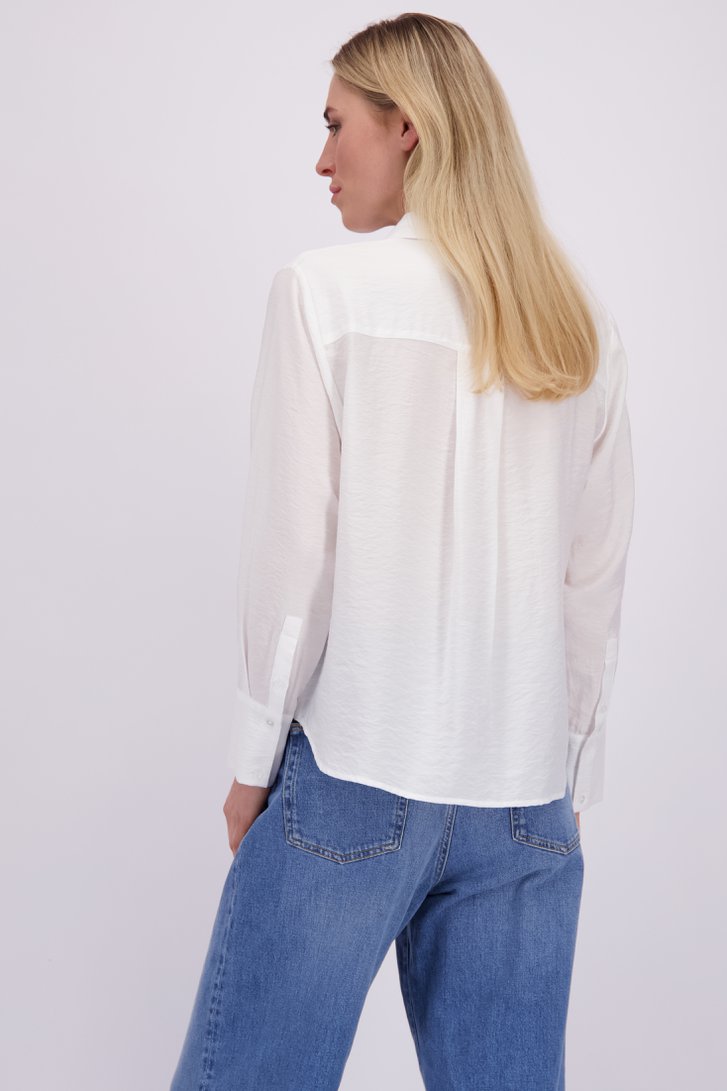 Achterkant van Witte blouse door Liberty Island voor Dames