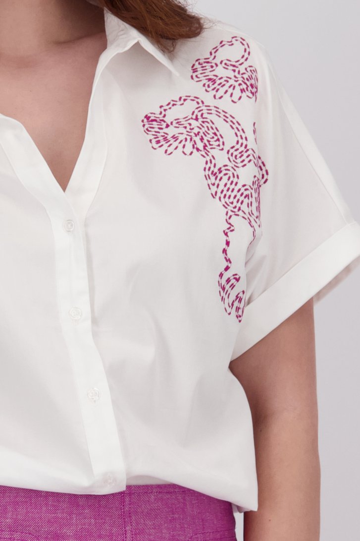 Witte blouse met broderie van Libelle voor Dames