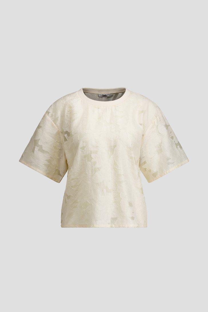 Productfoto 1 van Witte blouse met broderie door Louise voor Dames