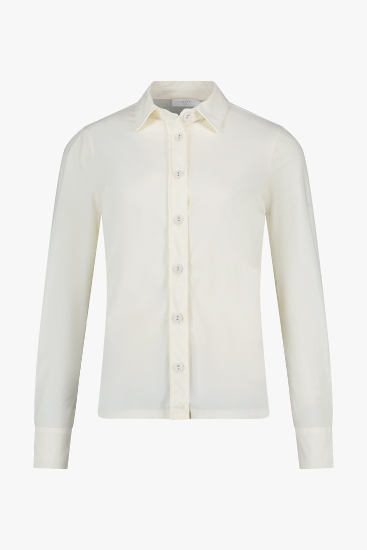 Witte blouse met knopenlijst