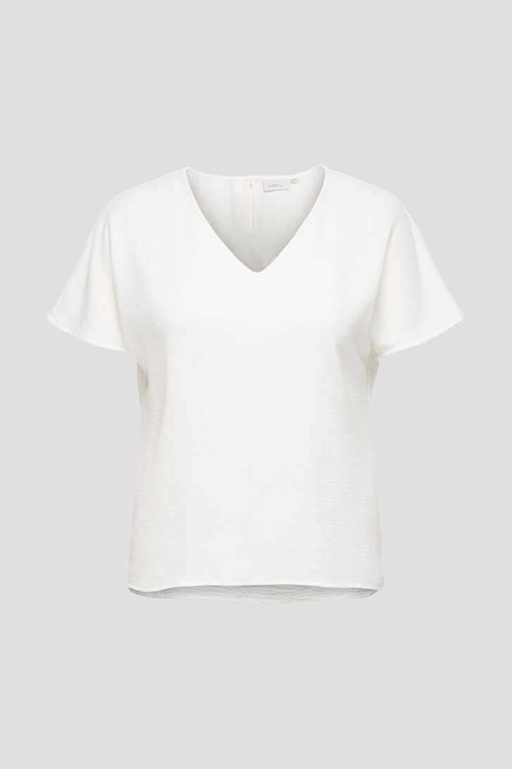 Productfoto 1 van Witte blouse met korte mouwen door ONLY Carmakoma voor Dames