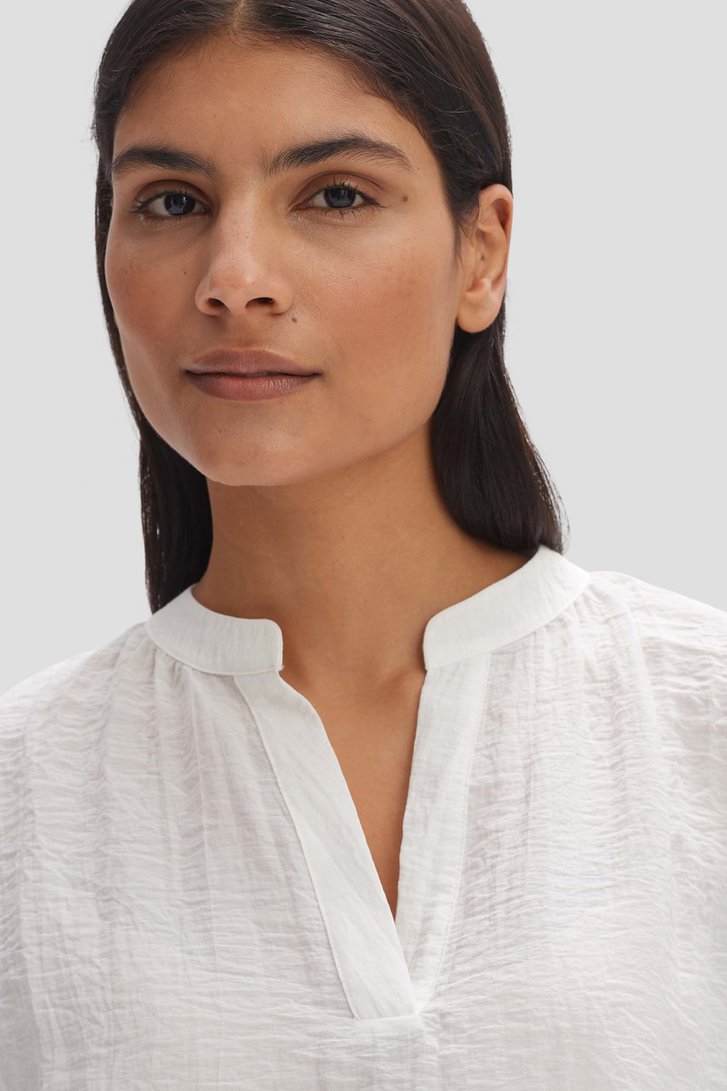 Witte blouse met korte mouwen van Opus voor Dames