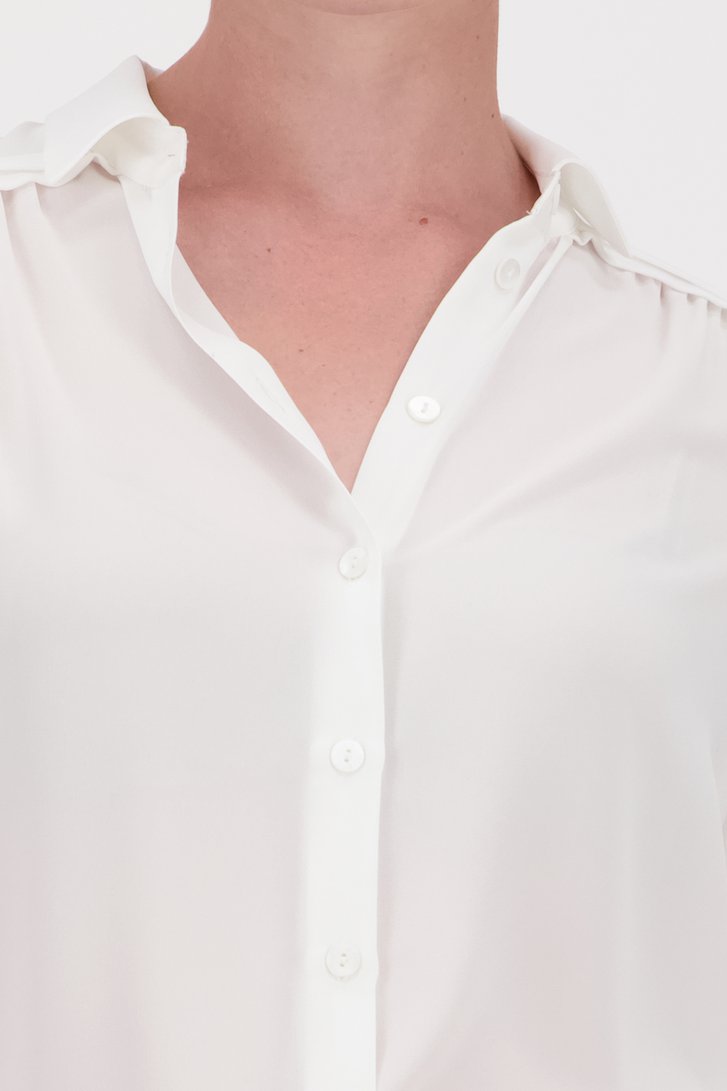 Witte blouse met lange mouwen van D'Auvry voor Dames