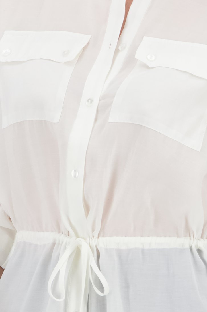 Witte blouse met lange mouwen van D'Auvry voor Dames