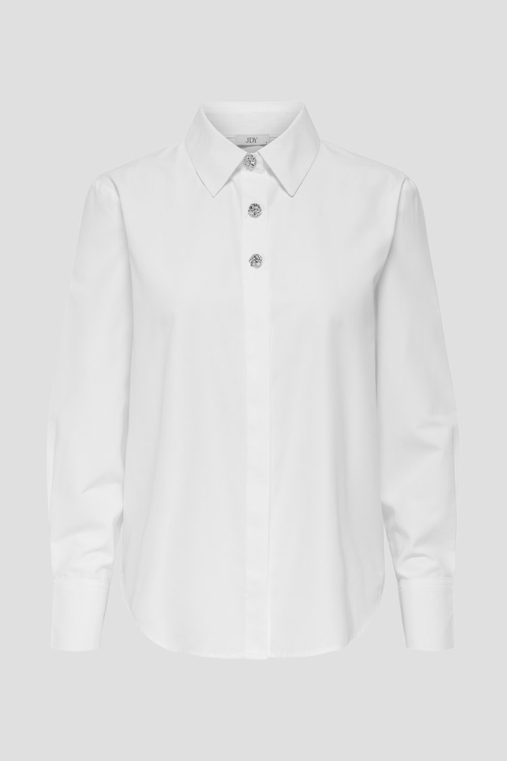Productfoto 1 van Witte blouse met zilveren knopen door JDY voor Dames