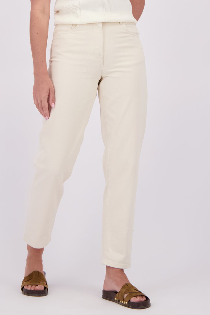 Detail van Witte broek - 7/8 lengte door Liberty Loving nature voor Dames