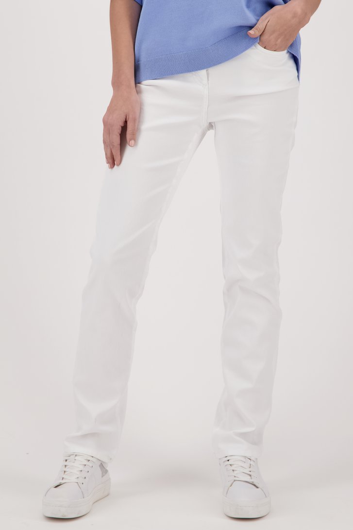 Witte broek - straight fit van Claude Arielle voor Dames