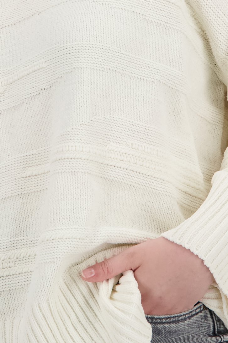Witte gebreide trui van Only Carmakoma voor Dames