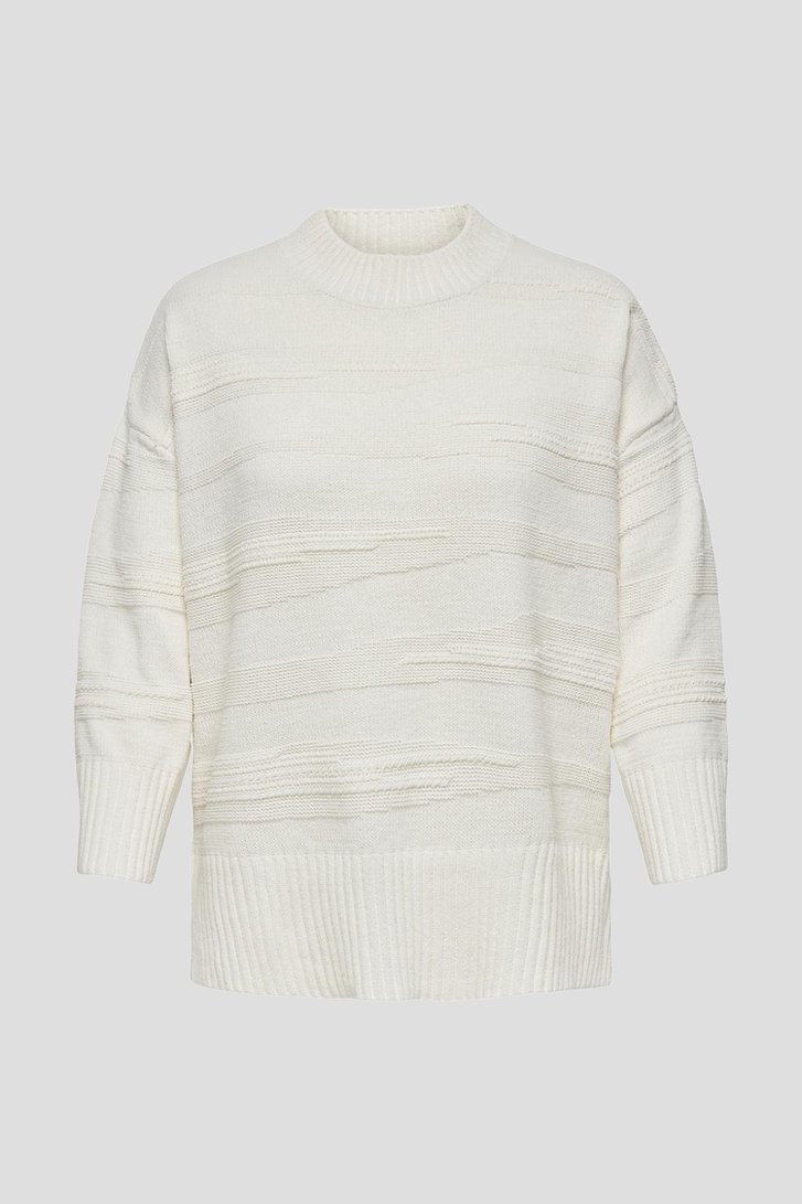 Witte gebreide trui van Only Carmakoma voor Dames