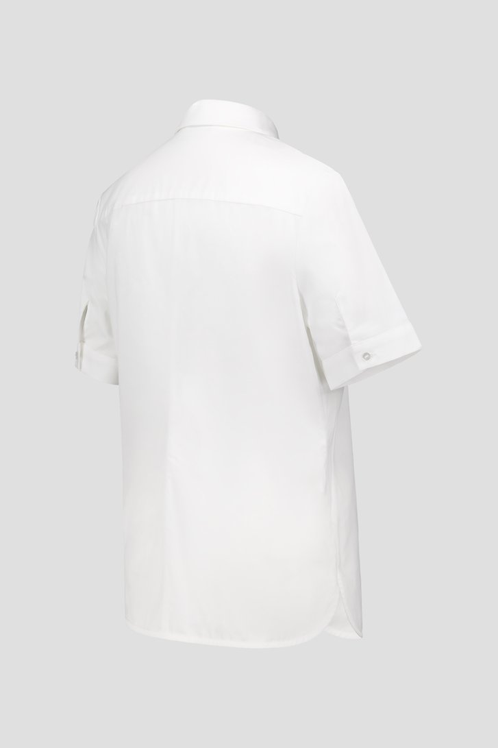 Witte hemdblouse met korte mouwen van D'Auvry voor Dames