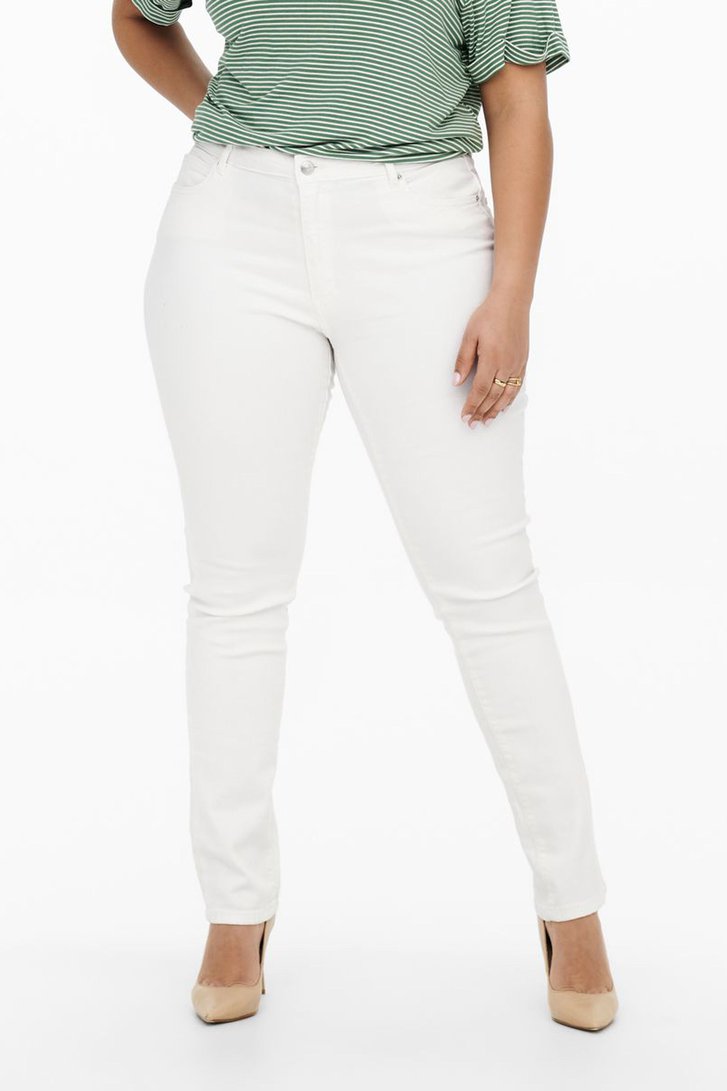 Witte jeans - slim fit van Only Carmakoma voor Dames