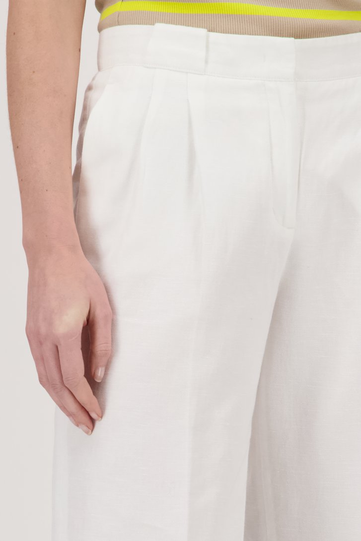 Uitgebreid nog een keer huichelarij Witte linnen broek van Opus | 9870859 | e5