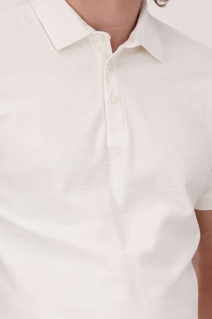 Witte polo met knopen van Bluefields voor Heren