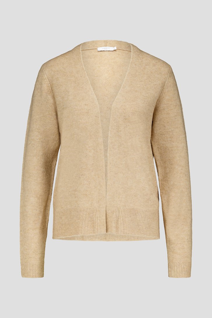 Productfoto 1 van Zachte beige cardigan zonder knopen door Liberty Island voor Dames