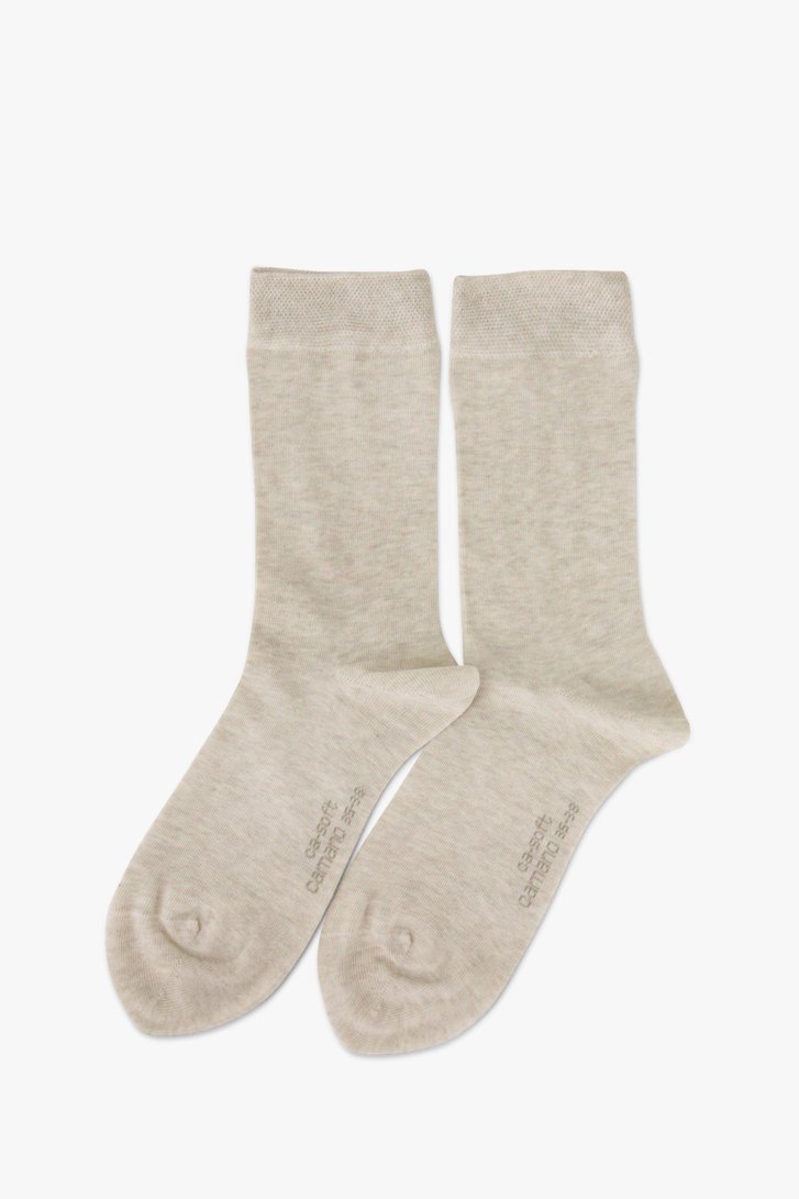 Zachte beige sokken - 2 paar van Camano voor Dames