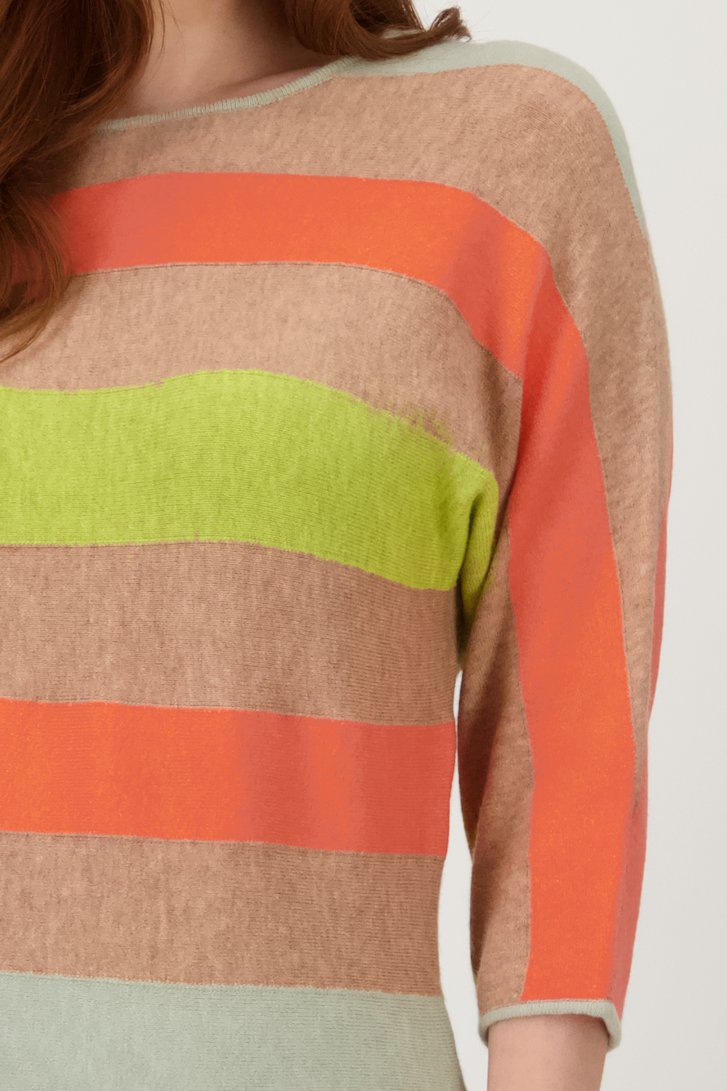 Zachte gestreepte pull met 3/4 mouwen van Libelle voor Dames